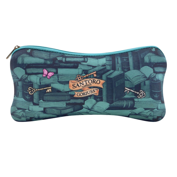 School Case Gorjuss Curiosity Grey Green (22 x 11.3 x 1 cm).