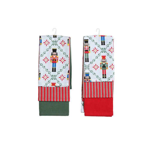 Kitchen Cloth Home ESPRIT Red Green Beige 60 X 0,2 X 40 CM.