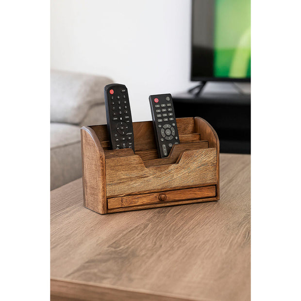 Organiser Home ESPRIT Brown Mango wood 30 x 11 x 17 cm.