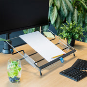 Document Holder R-Go FLEX READ DOCUMENT HOLDER Black Transparent A3 Foam Steel.